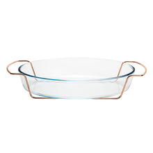 Lade das Bild in den Galerie-Viewer, Rose Chrome Serving/Bakeware Dish  36x23cm.
