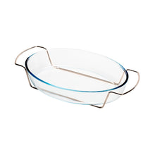 Lade das Bild in den Galerie-Viewer, Rose Chrome Serving/Bakeware Dish  36x23cm.
