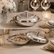 Load image into Gallery viewer, Monaco Stainless Steel Covered Serving Dish – 1.5 L
