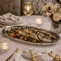Monaco Stainless Steel Serving Plate 60X25cm | House Art