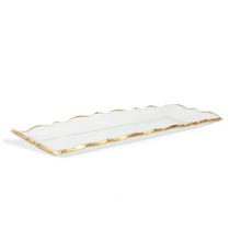 Charger l'image dans la galerie, Glass Tray with Gold Edge.
