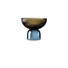 Lade das Bild in den Galerie-Viewer, Glass Center piece Coffee Blue.
