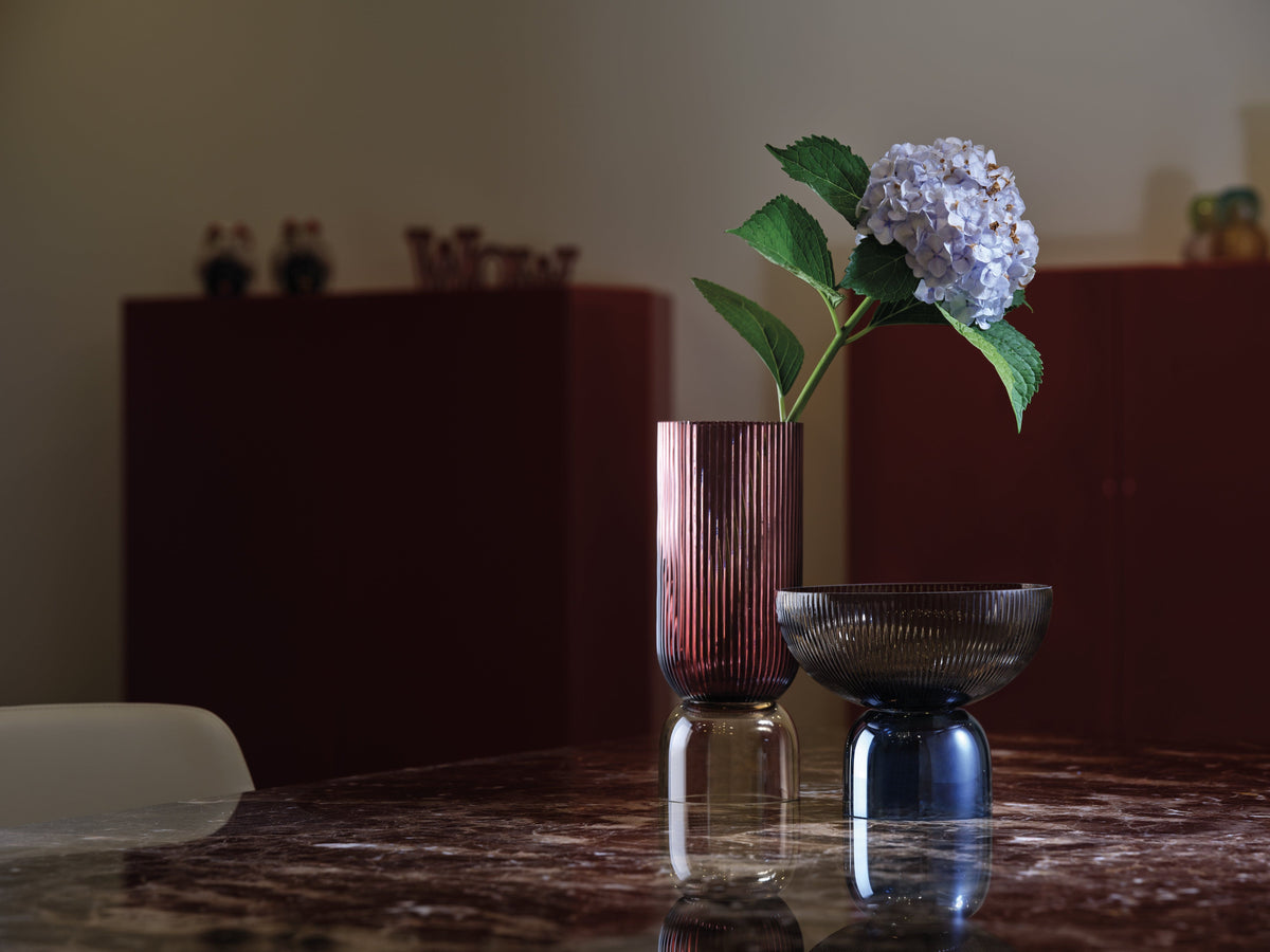 Glass Vase Clear Coffee.