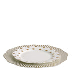 Dessert Plate Mrs.Recamier - Gilded polka-dot.