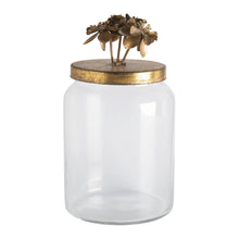 Charger l'image dans la galerie, Idylle floral candy box in glass and gold-plated metal - Large model.
