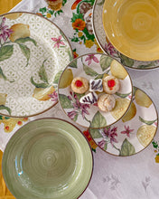 Load image into Gallery viewer, VELA ZAGARA 18-Piece Mediterranean Lemon Porcelain Stoneware Dinner Set for 6.
