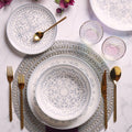 MADISON ARABESQUE 18-Piece Mediterranean Porcelain Dinner Set for 6.