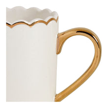Lade das Bild in den Galerie-Viewer, Gold &amp; White Mug Set of 2.
