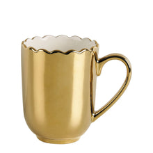 Lade das Bild in den Galerie-Viewer, Gold &amp; White Mug Set of 2.
