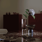 Glass Center piece Coffee Blue | House Art