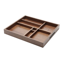 Lade das Bild in den Galerie-Viewer, Wooden Organizer Tray 39x34x5cm.

