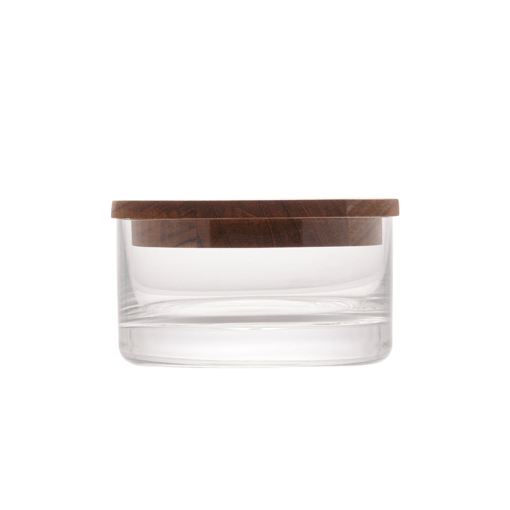 Wooden Support Double Bowl 24x13x8cm.