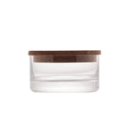 Wooden Support Double Bowl 24x13x8cm.