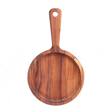 Charger l'image dans la galerie, Wooden Board with a Porcelaine Plate 28x17x3cm.
