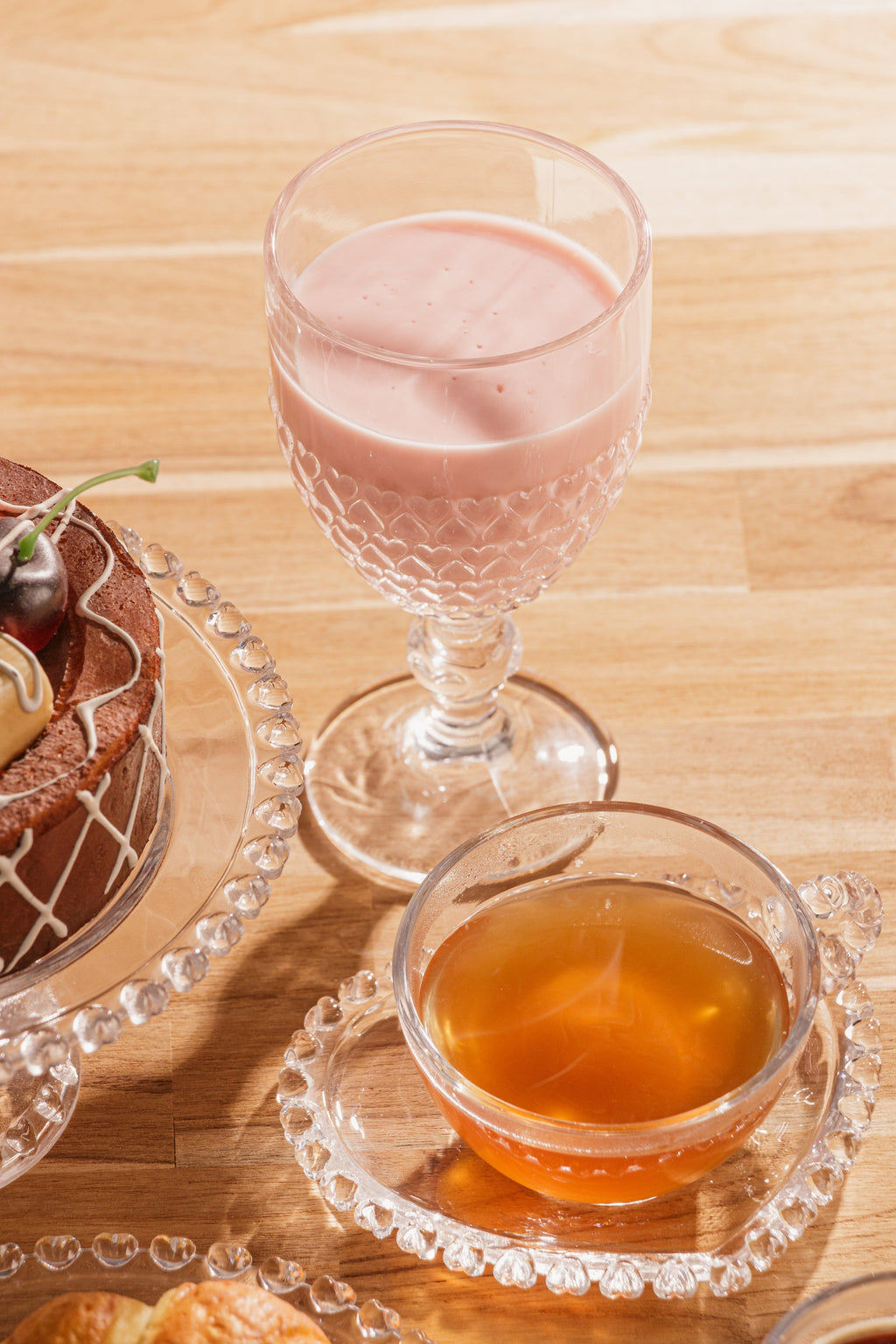 Heart Crystal Glass 330ml.