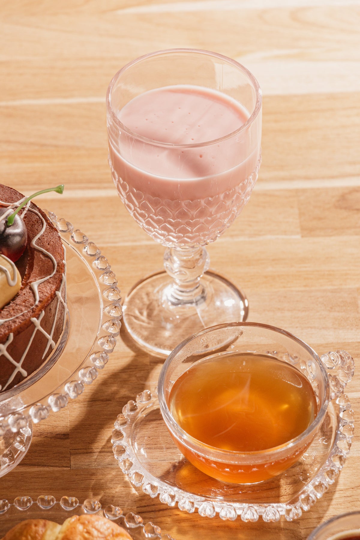 Heart Crystal Glass 330ml.