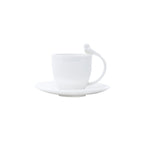 Set of 6 White Birds Cup and Saucer 85ml.
