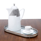 Set of 6 White Birds Cup and Saucer 85ml.