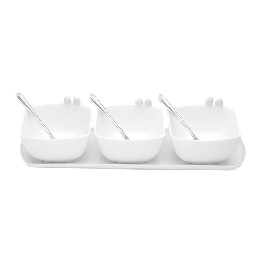 White Birds Appetiser set 36x11x9cm.