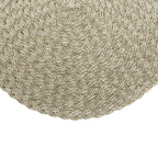 Set of 4 Placemat Polyester Light Green/Beige 38cm.
