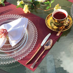 Sousplat Crystal Pearl Plate 32cm.