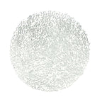Placemat PVC Silver 38cm.