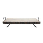 Wooden Board with Metal Base Support 44x33x11cm.
