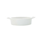Set of 3 Porcelain Appetiser white dishes 12x9x3cm.