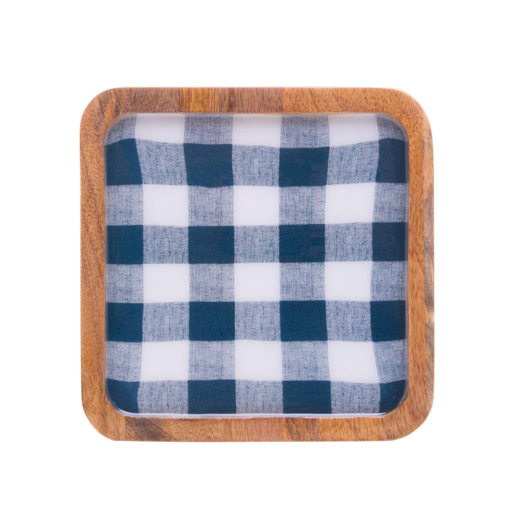 Wooden Cheese Platter with Glass Cover 24x24x15cm.