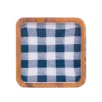 Wooden Cheese Platter with Glass Cover 24x24x15cm.