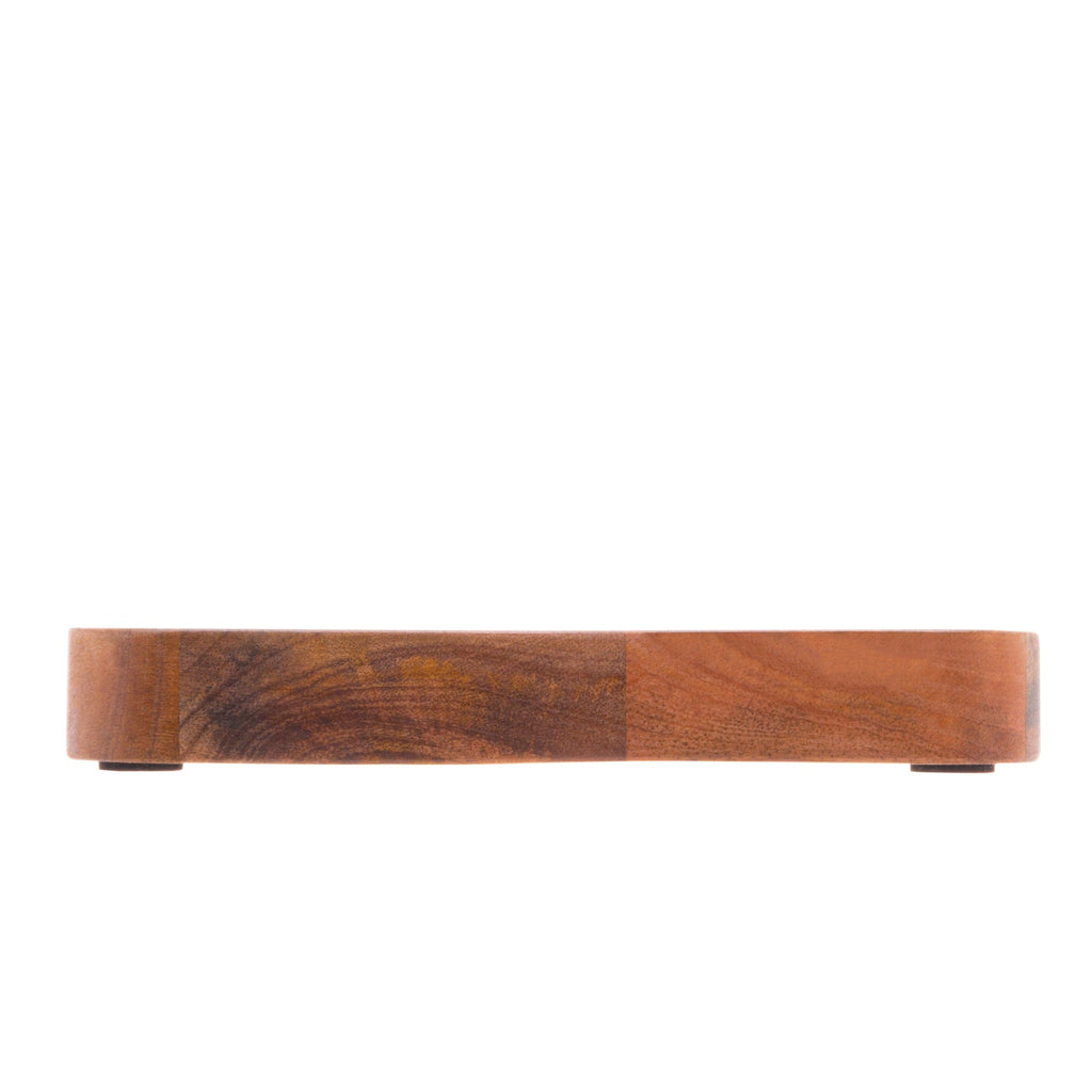 Wooden Cheese Platter with Glass Cover 24x24x15cm.