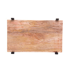 Load image into Gallery viewer, Wooden Rectangular Elevated Platter 34x23x5cm.
