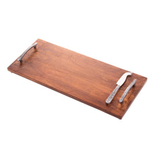 Charger l'image dans la galerie, Wooden Rectangular Board with Handles 50x20x5cm.
