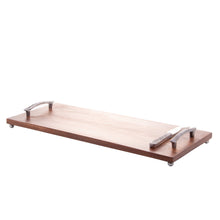 Charger l'image dans la galerie, Wooden Rectangular Board with Handles 50x20x5cm.
