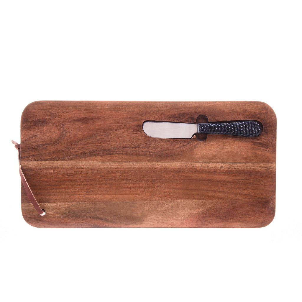 Wooden Board with Knife 36x18x3cm.