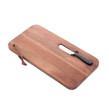 Charger l'image dans la galerie, Wooden Board with Knife 41x20x3cm.
