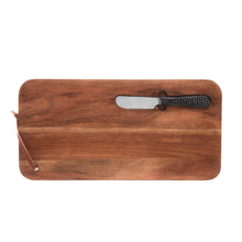 Charger l'image dans la galerie, Wooden Board with Knife 41x20x3cm.
