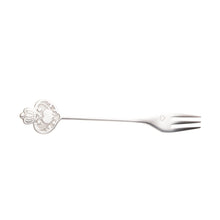 Charger l'image dans la galerie, Set of 4 Stainless Steel Silver Key Cake Forks.
