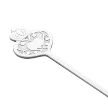 Charger l'image dans la galerie, Set of 4 Stainless Steel Silver Key Cake Forks.
