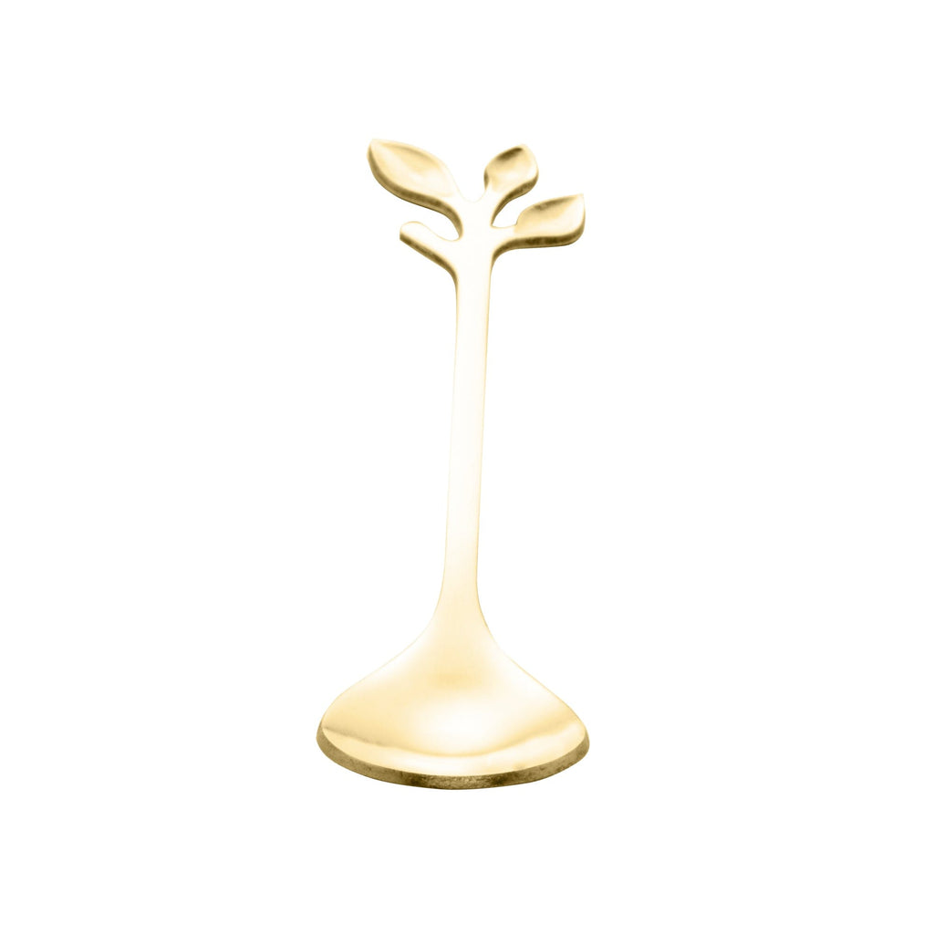 Set of 4 Golden Leaves Spoons.