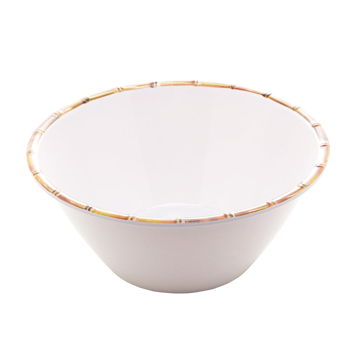 Melamine White Salad Bowl 25x12cm.