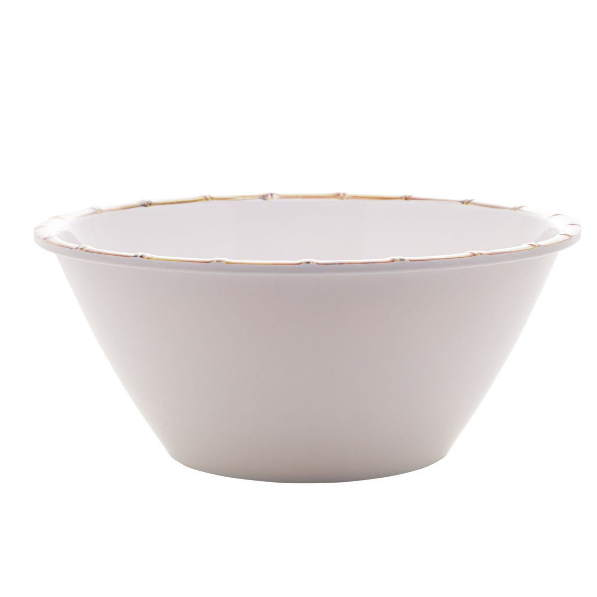 Melamine White Salad Bowl 25x12cm.