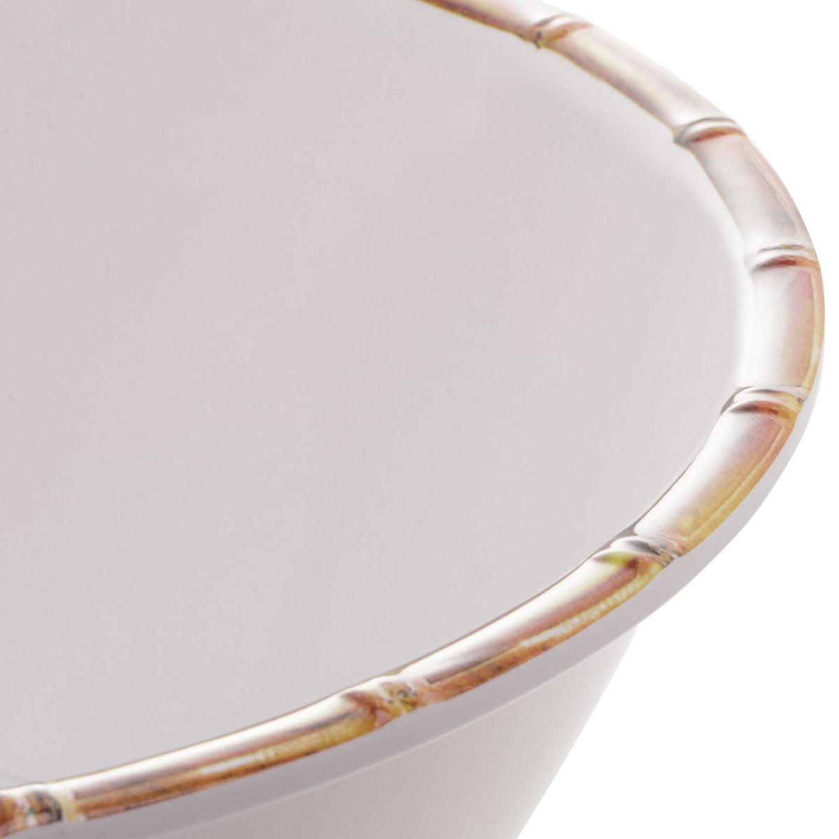 Melamine White Salad Bowl 25x12cm.