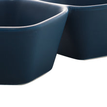 Charger l'image dans la galerie, Porcelaine Blue Appetiser Small attached Bowls 36x15x5cm.
