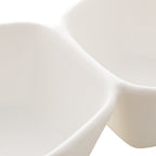 Porcelaine White Appetizer Small attached Bowls 36x15x5cm.