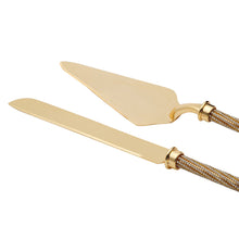 Charger l'image dans la galerie, Golden Cake Serving Set 32cm.
