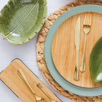 Ceramic Banana Leaf Plate 23x16x4.5cm.