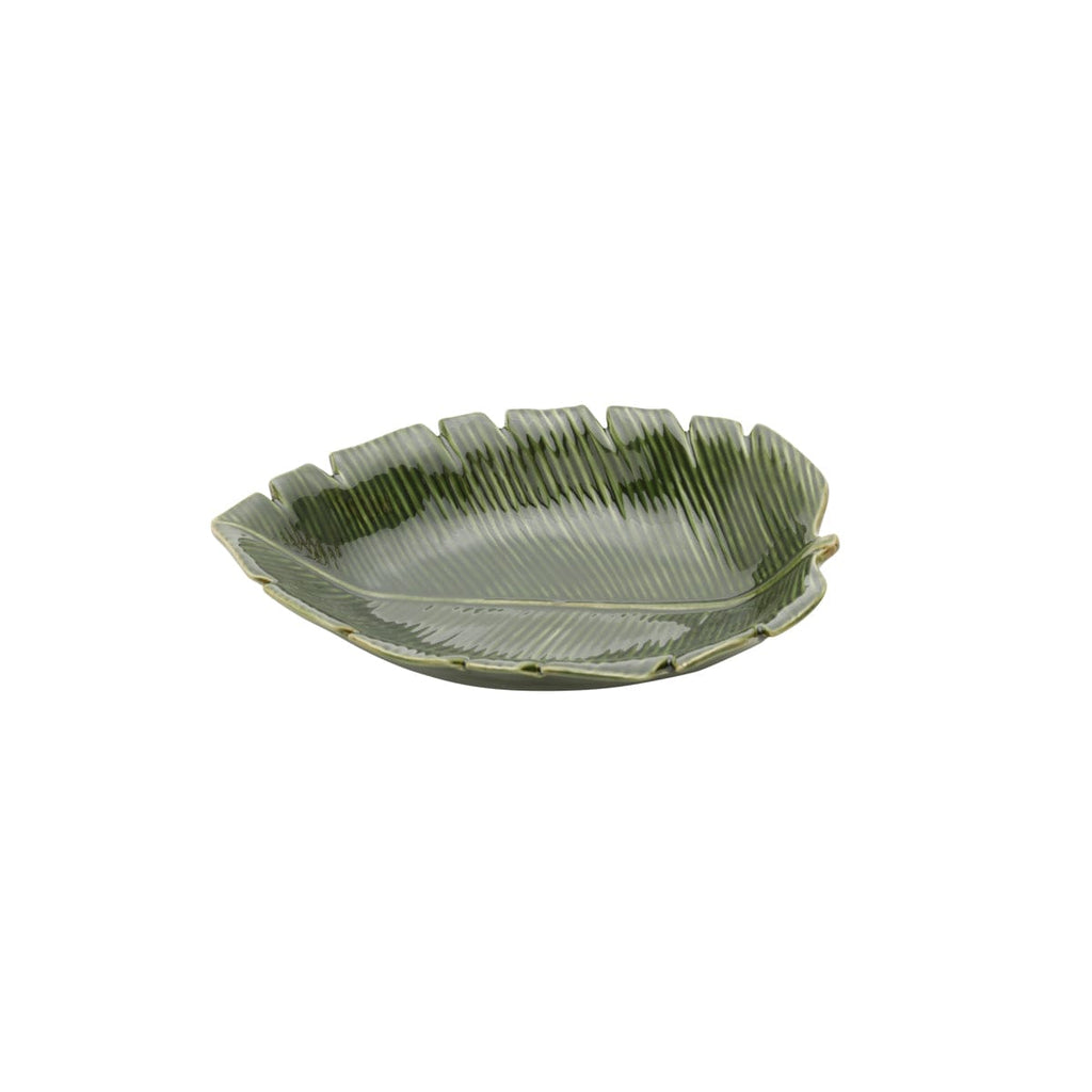 Ceramic Banana Leaf Plate 23x16x4.5cm.