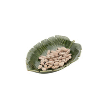 Lade das Bild in den Galerie-Viewer, Ceramic Banana Leaf Plate 23x16x4.5cm.
