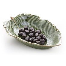 Load image into Gallery viewer, Ceramic Banana Leaf Big Serving Plate.
